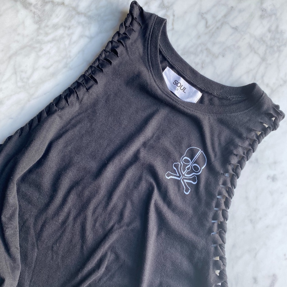 SoulCycle Braided Black Tank - Small